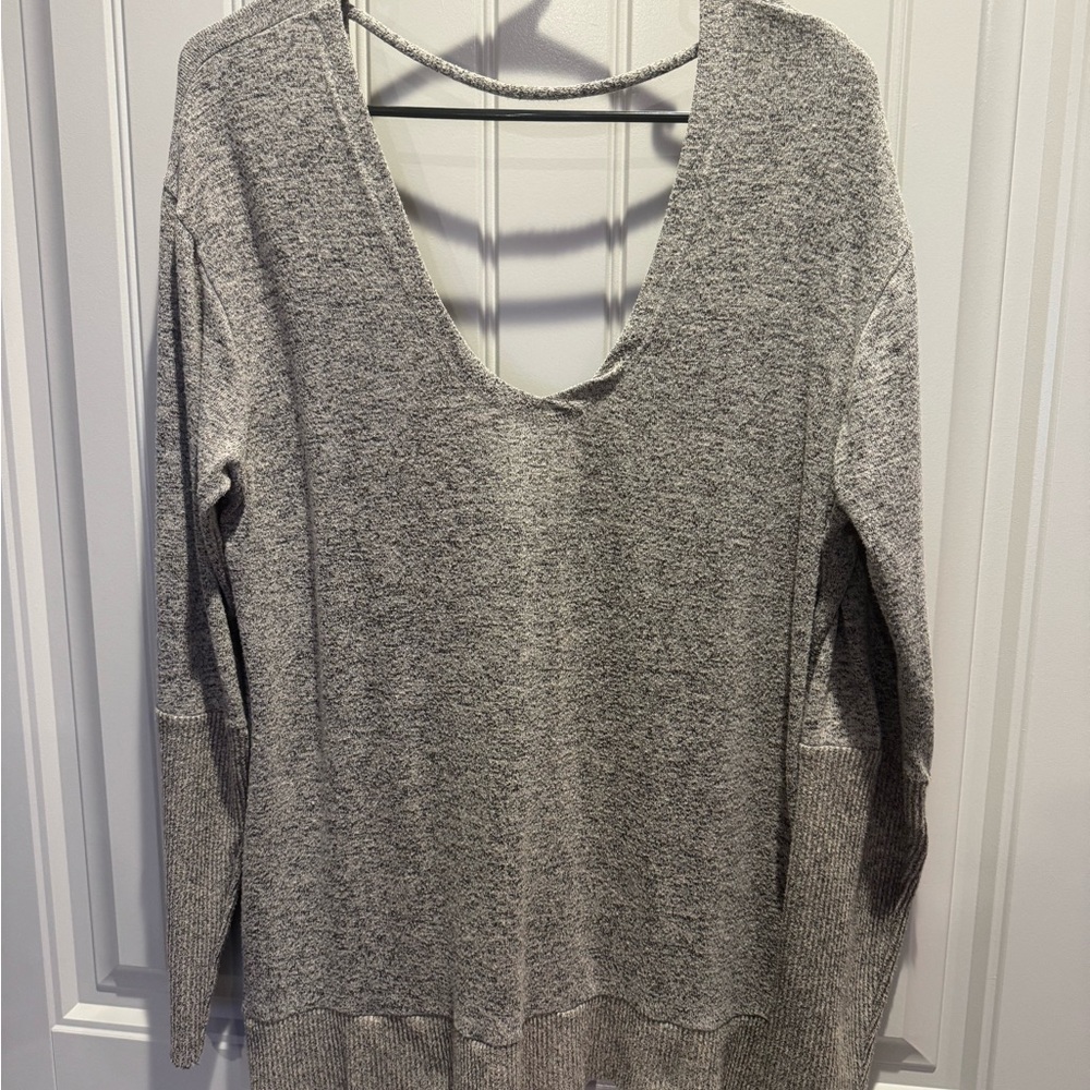 Gray Women's Knit Top